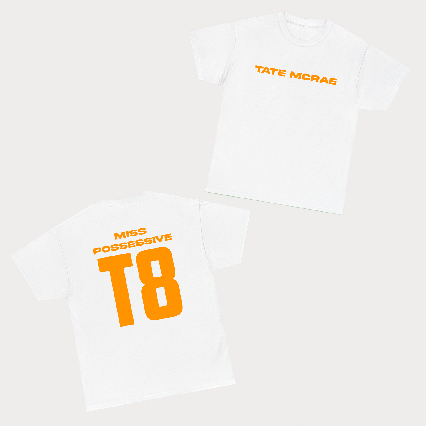 Miss Possession T8 Tee - Orange Text