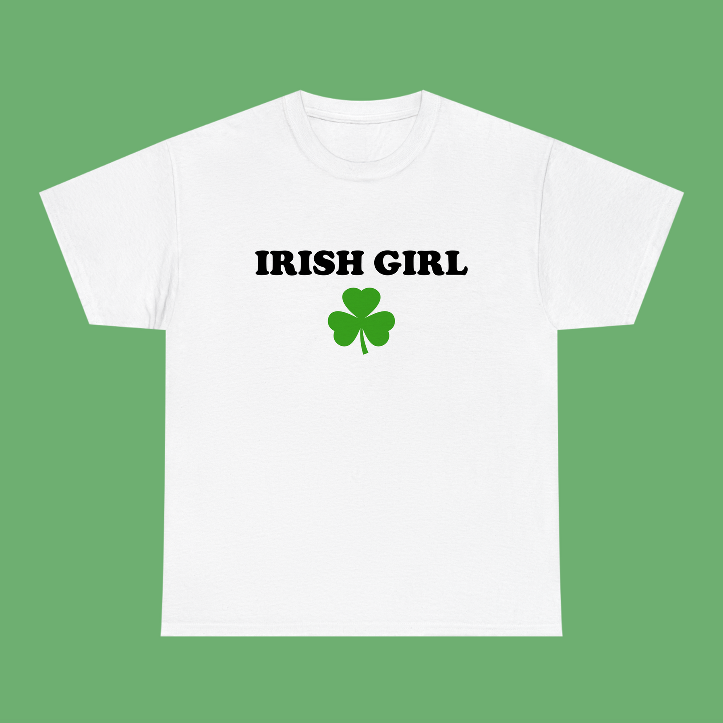 Irish Girl tee - Black Text