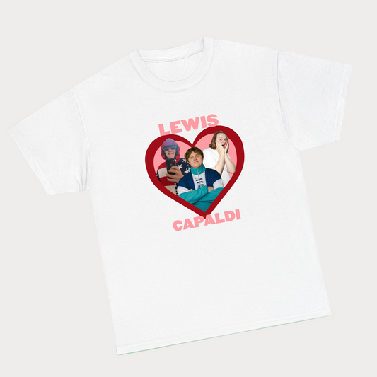 Lewis Capaldi Face Heart Tee
