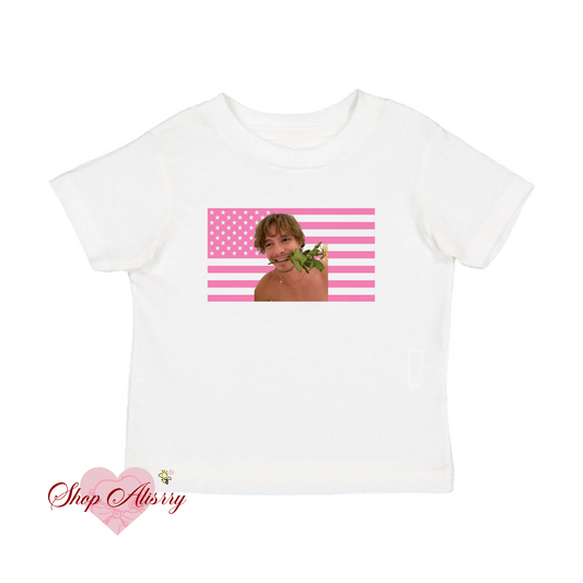 Nicholas Pink American Flag Top