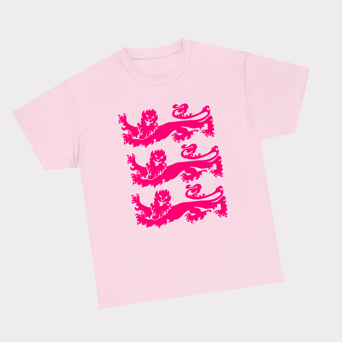 Three Lions Tee - Pink