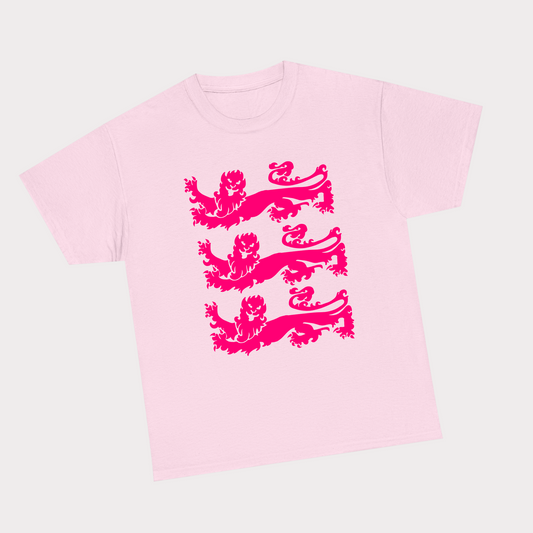 Three Lions Tee - Pink