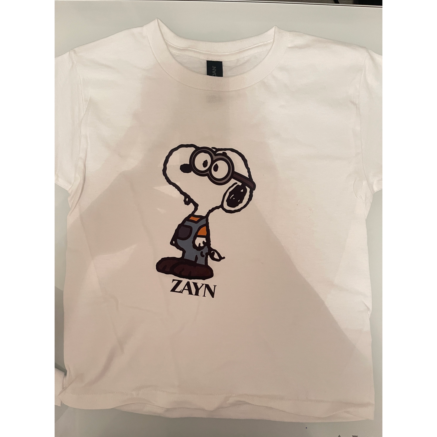 Minion x zayn x dog tee - xs baby tee