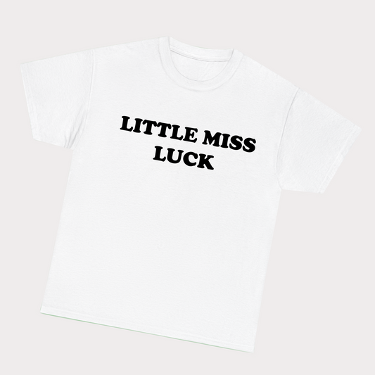 Little Miss Luck Tee - Black Text