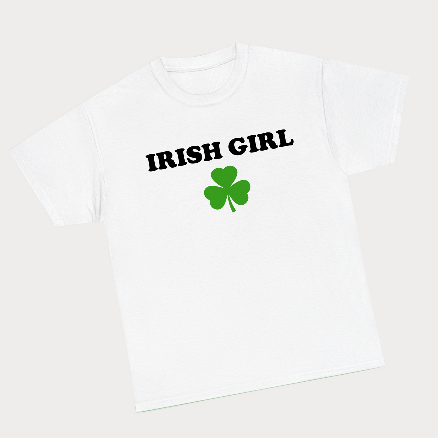 Irish Girl tee - Black Text