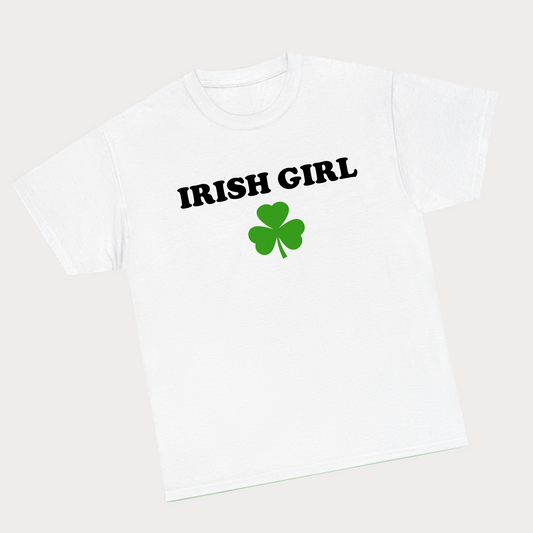 Irish Girl tee - Black Text
