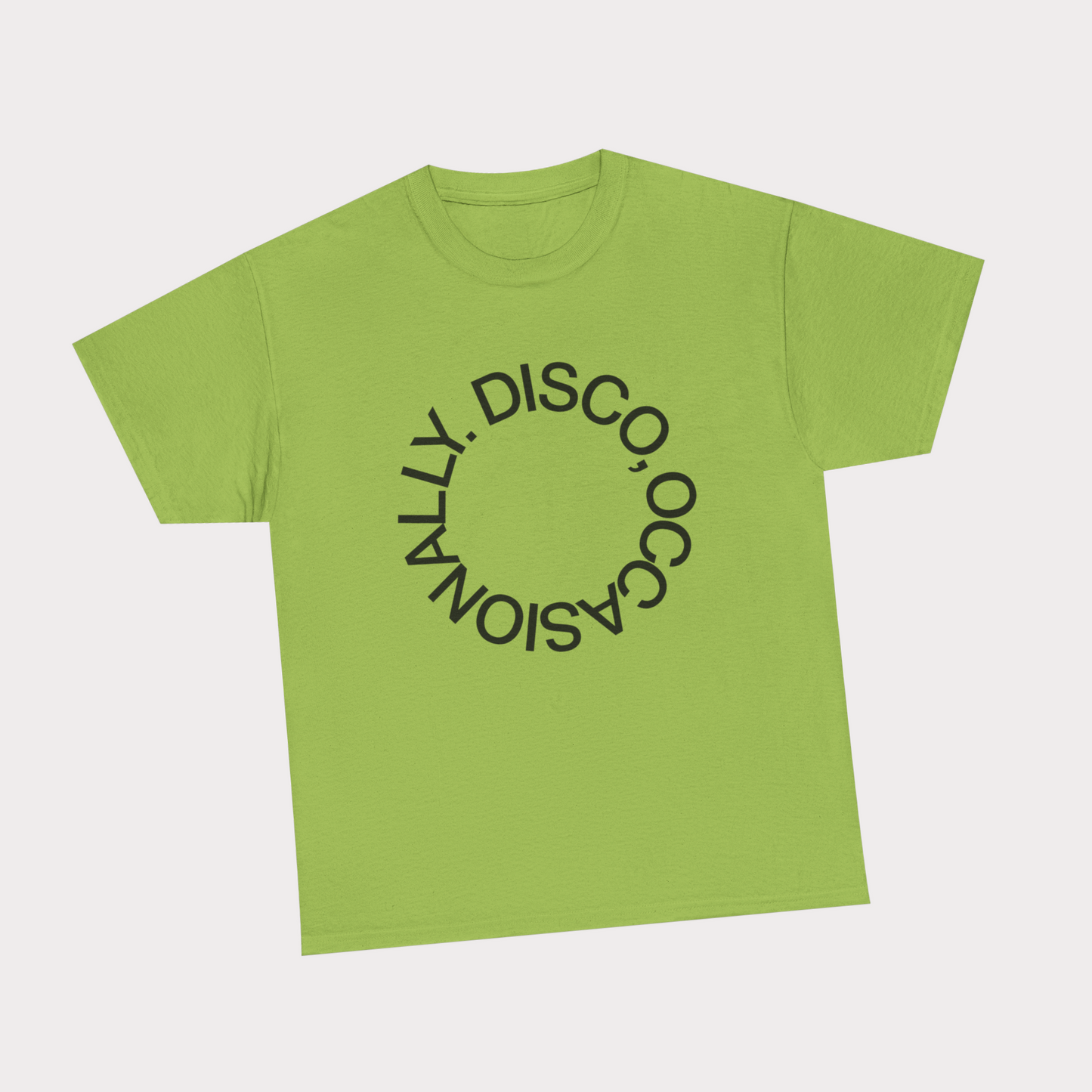 Disco, Occasionally - Light Green Tee