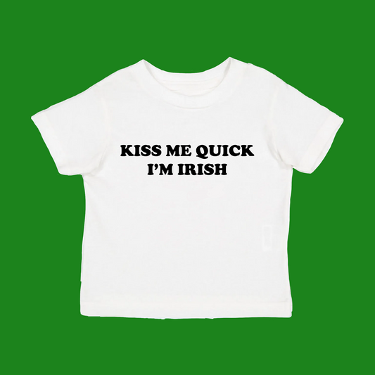 Kiss me quick I’m irish tee