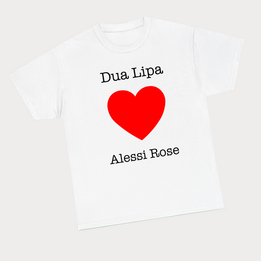 Dua Lipa Heart Alessi Rose Tee