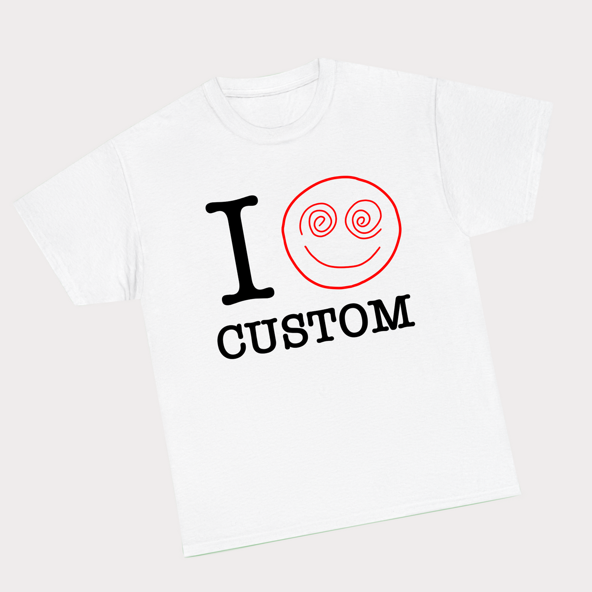 I Smiley Custom - White Tee