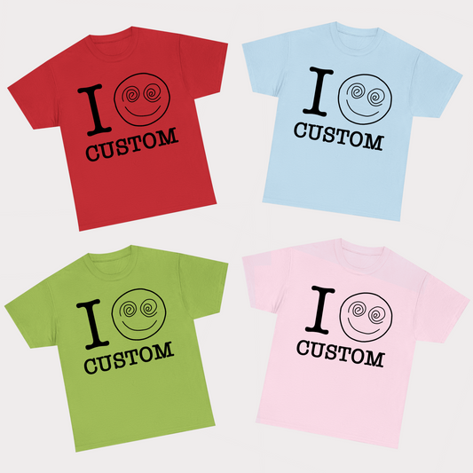 I Smiley Custom - Colourful Tee