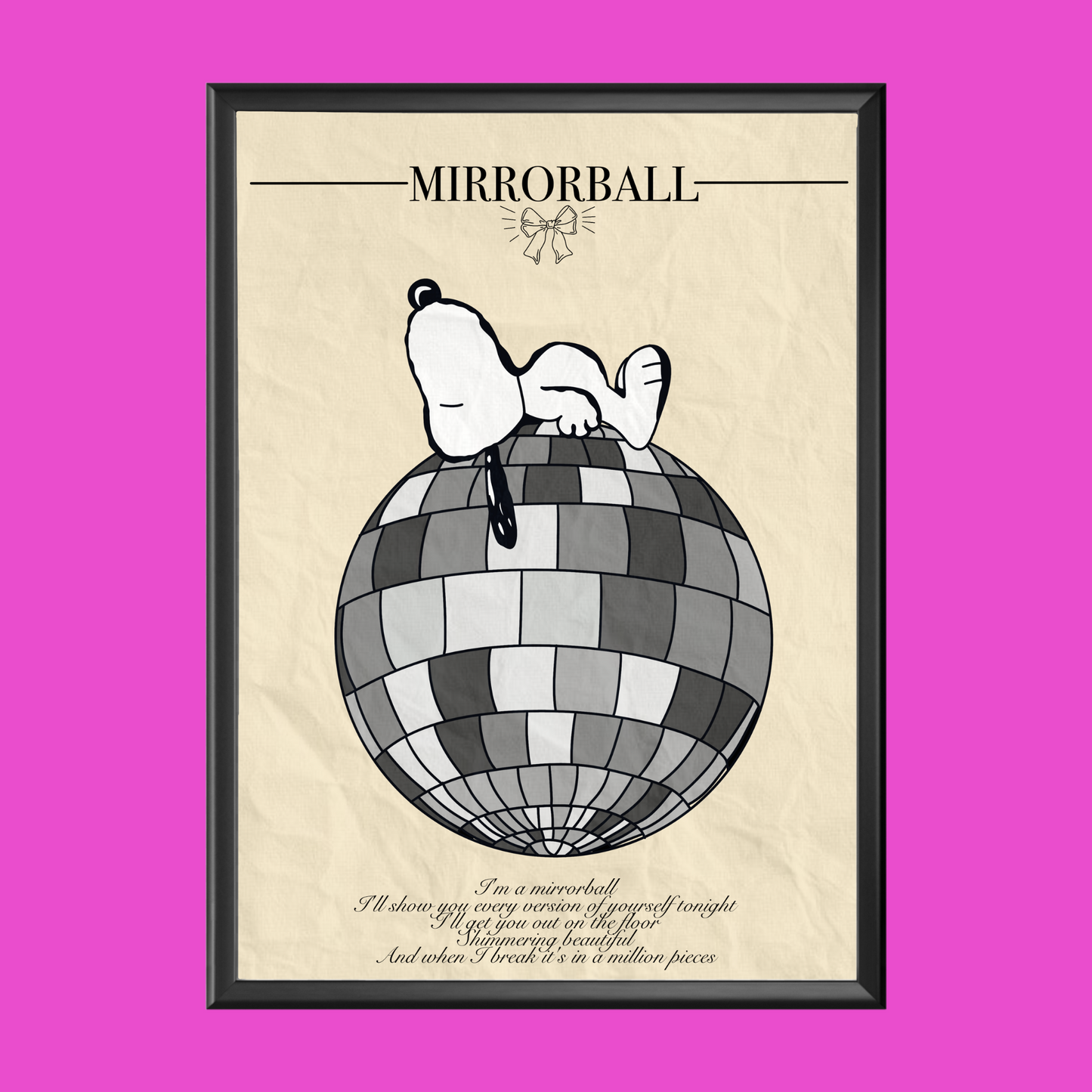 Mirrorball Inspired Print