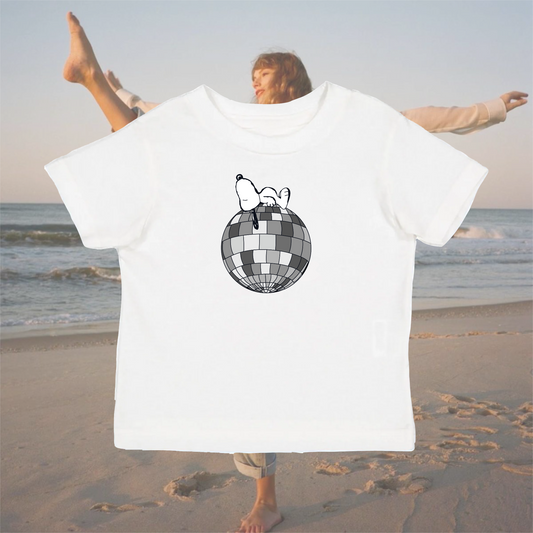 Dog Mirrorball Inspired Top