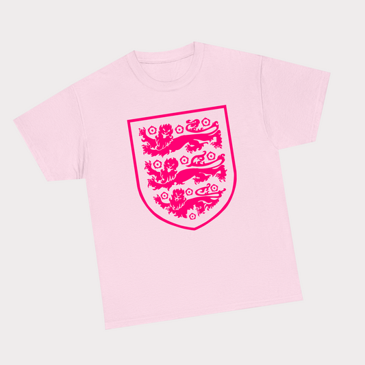 Pink England Badge Tee
