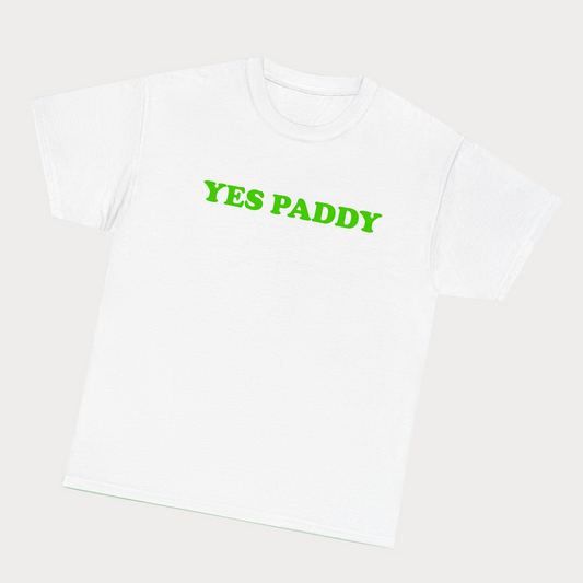 Yes Paddy Tee - Green Text