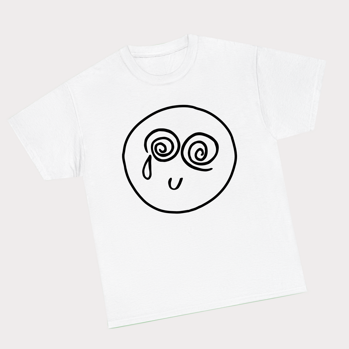 Harry Styles Sad Smiley Tee - White