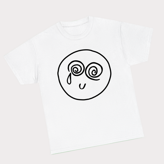 Harry Styles Sad Smiley Tee - White