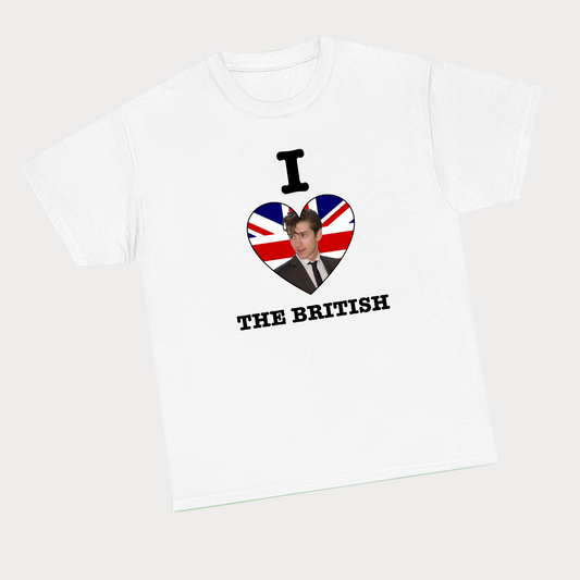 I heart the British (Alex Turner) white tee