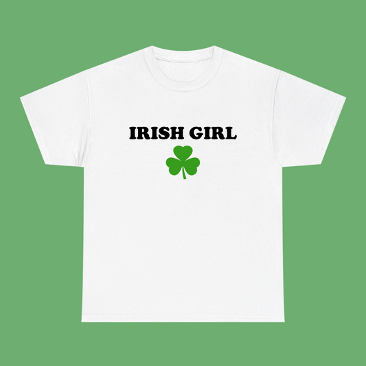 Irish Girl tee - Black Text