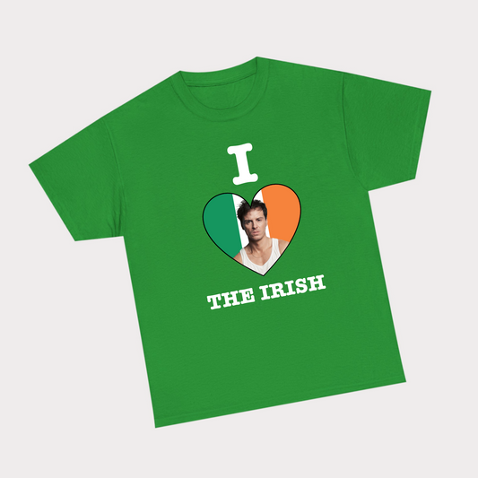 I heart the Irish (Andrew Scott) Green tee