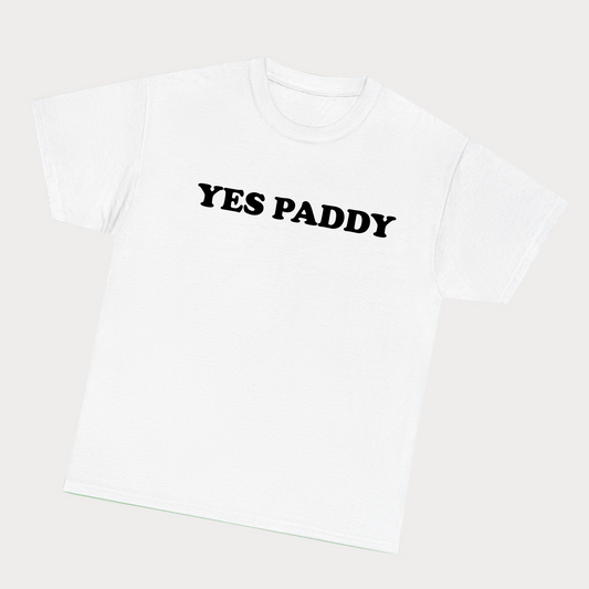 Yes Paddy Tee - Black Text