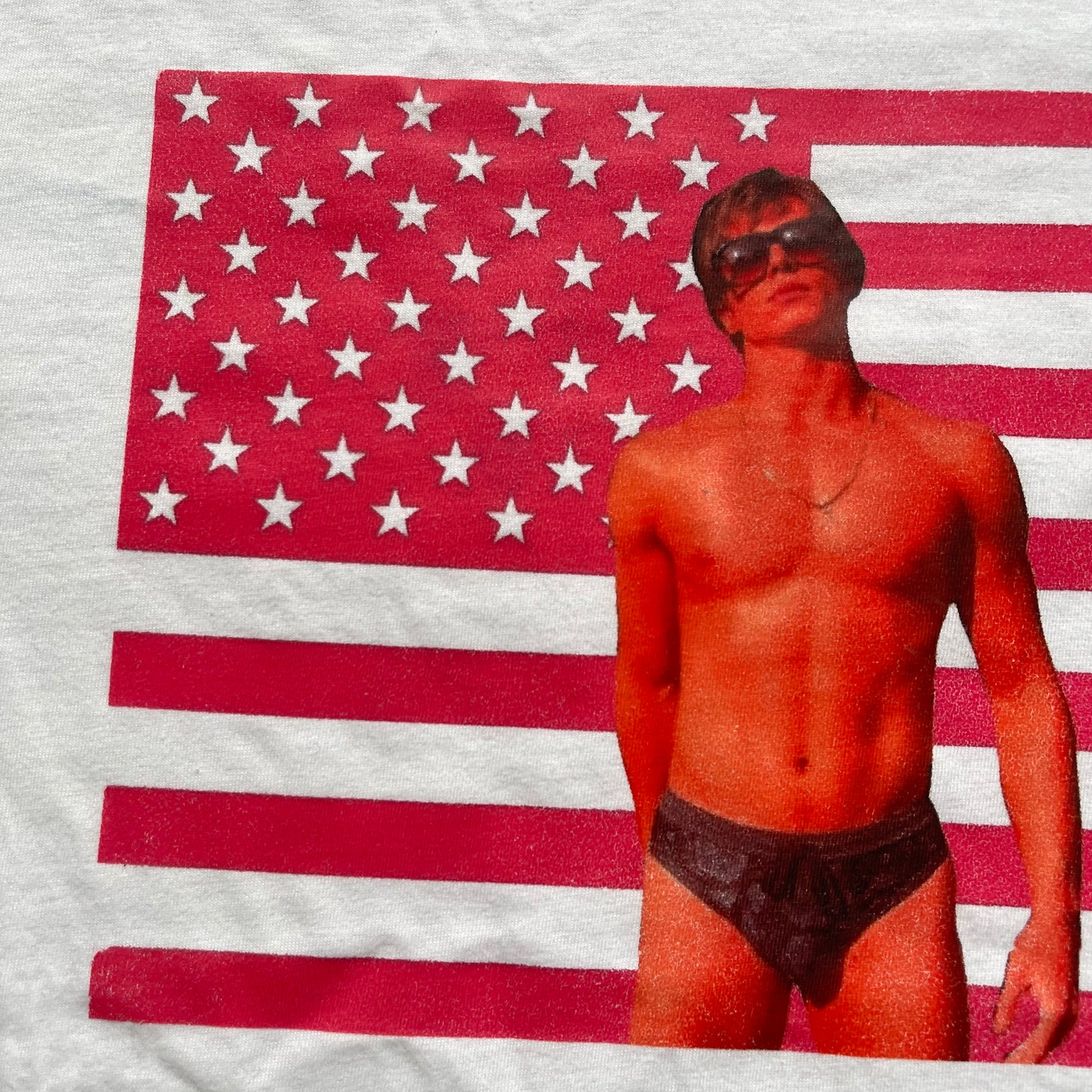 Nicholas Pink American Flag tee - Medium T shirt