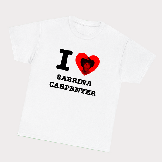 I Heart Sabrina Carpenter - Tucker Face Tee