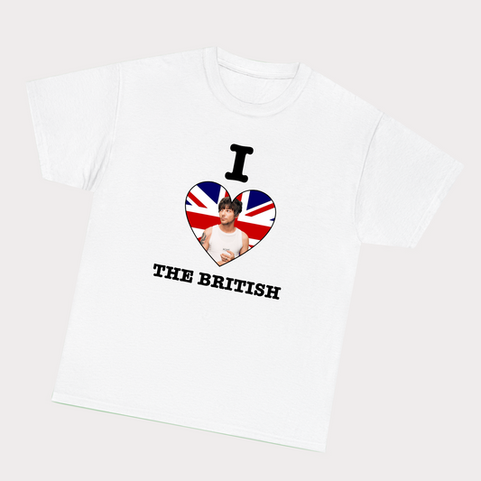 I heart the British (Louis Tomlinson) white tee